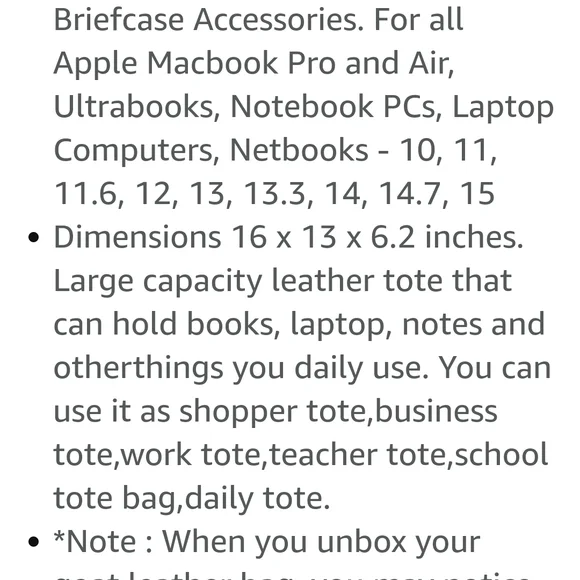 Brown Leather Tote Bag with Spacious Design and Classic Shape - Picture 5 of 12